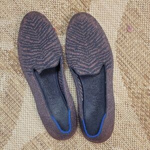 Rothy's Women's Chevron Tiger Stripe Flats - Black and Brown